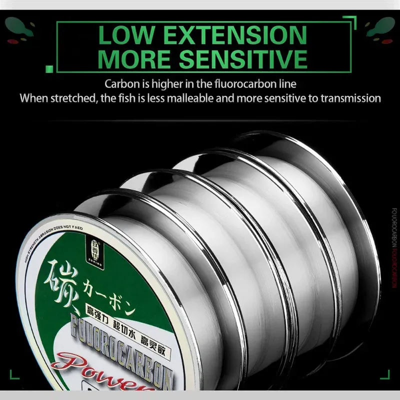 100% Fluorocarbon Fishing Line Japanese Imported Carbon Fibre Monofilament