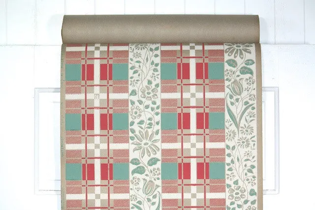 1950s Novelty Kraft Paper Vintage Wallpaper