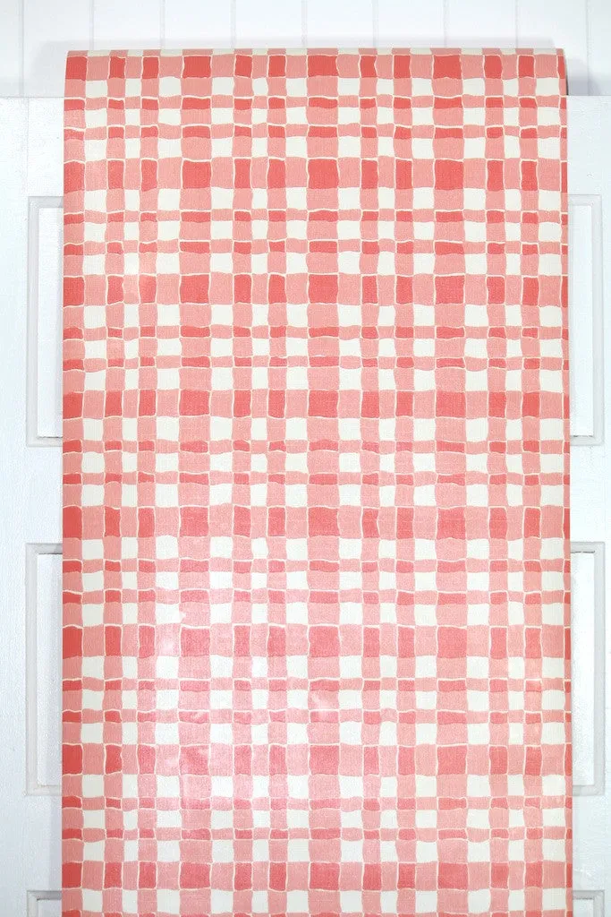 1970s Plaid Vintage Wallpaper