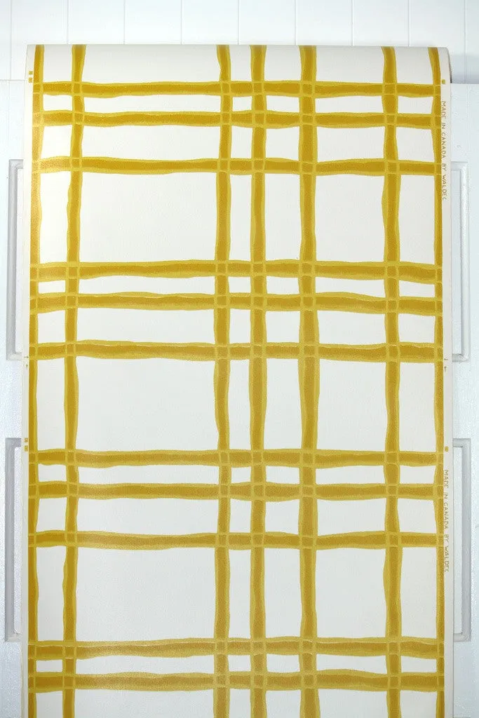 1970s Plaid Vintage Wallpaper