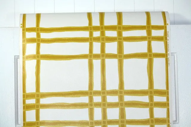 1970s Plaid Vintage Wallpaper