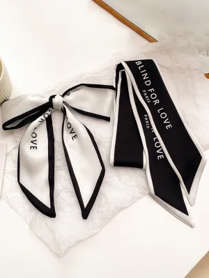 2pcs Retro French Letter Black And White High-End Sense Headband