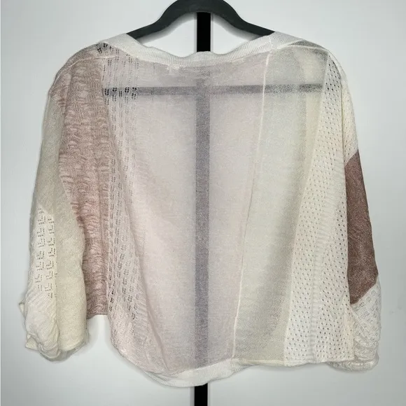 Anthropologie Knitted &amp; Knotted Patchwork Dolman Cardigan