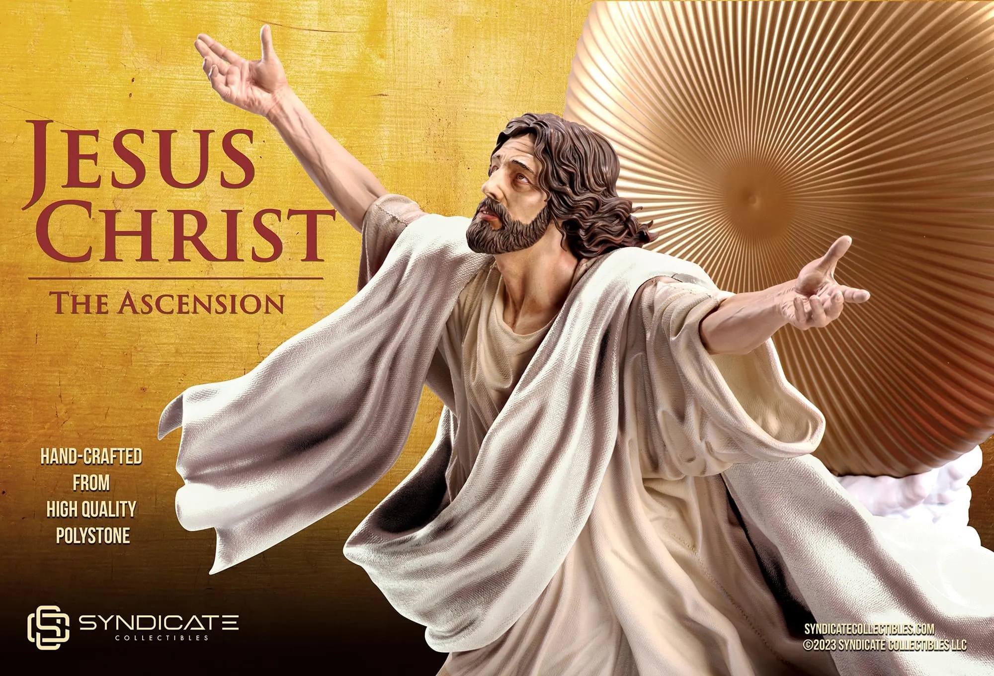 Ascension of Jesus Christ 27-Inch Premium Statue | 1:4 Scale White Robe Edition