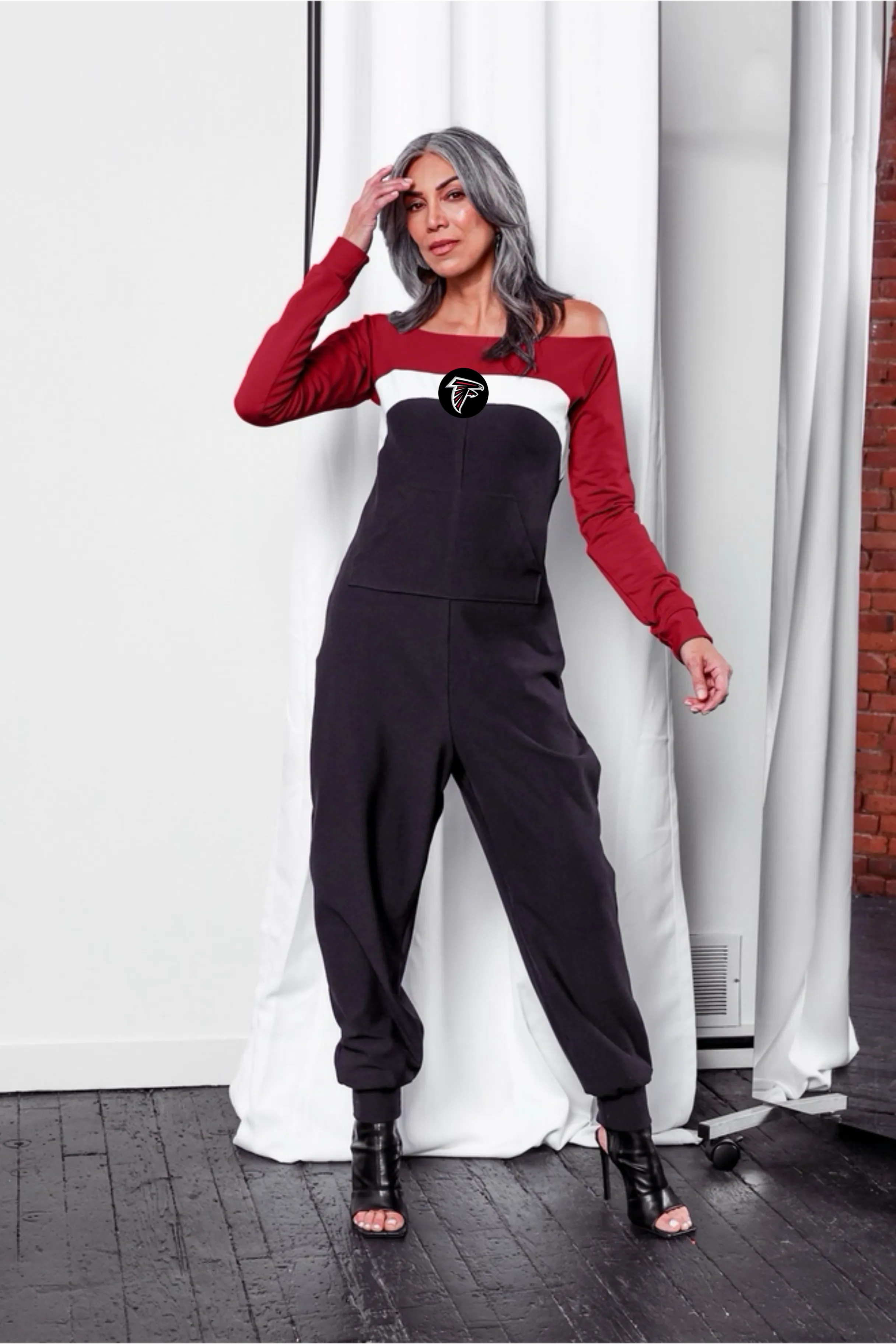 Atlanta Falcons Color Block Jumpsuit