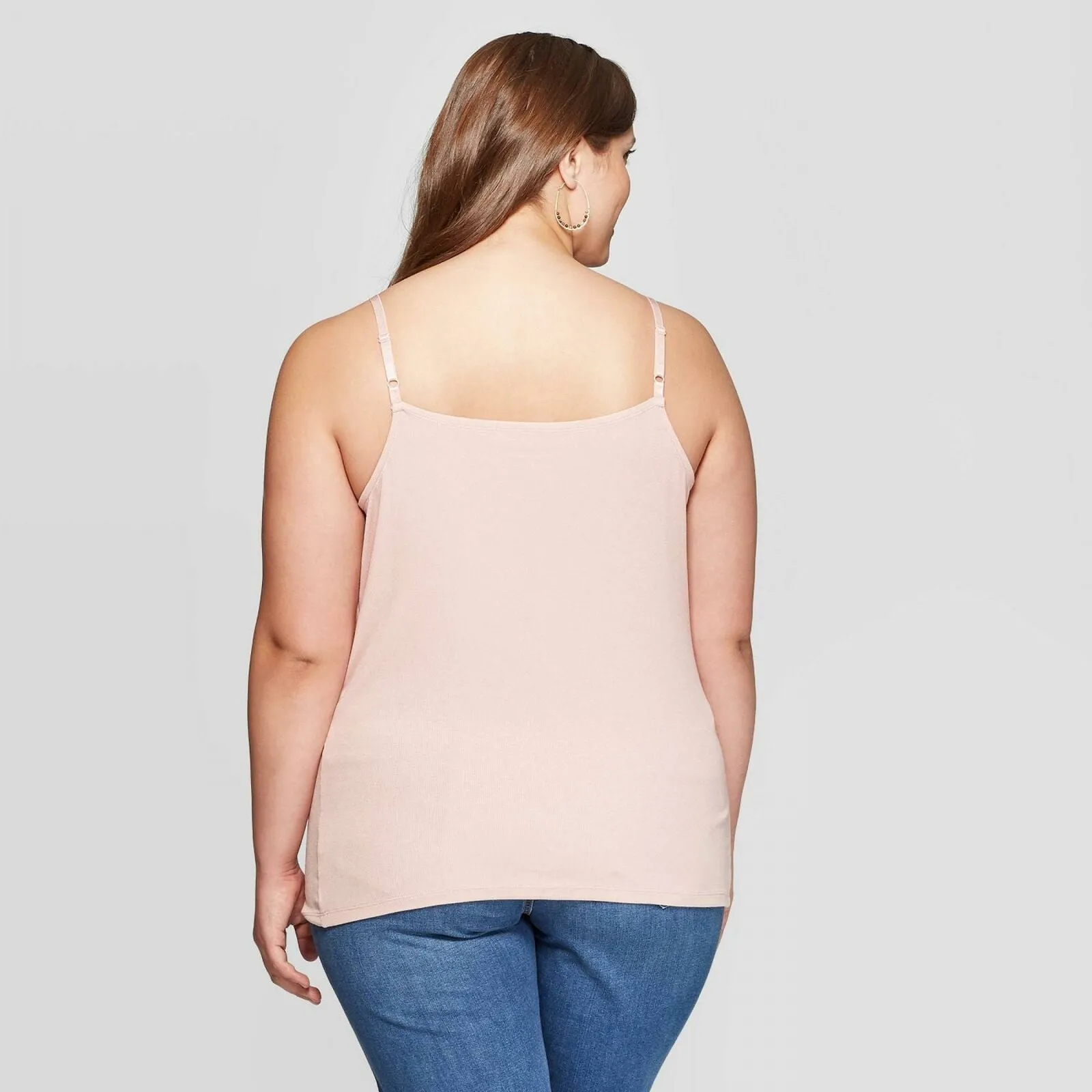 Ava & Viv Women's Plus Size V-Neck Lace Tank Top