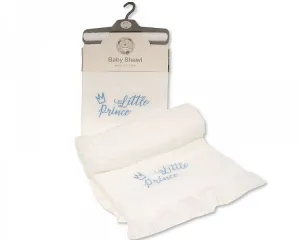 Baby Shawl with Little Prince Embroidery - Bw 110-040