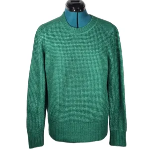 Banana Republic ribbed knit sweater crewneck AIRE YARN Green Small