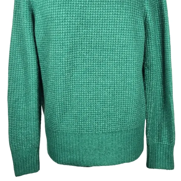 Banana Republic ribbed knit sweater crewneck AIRE YARN Green Small