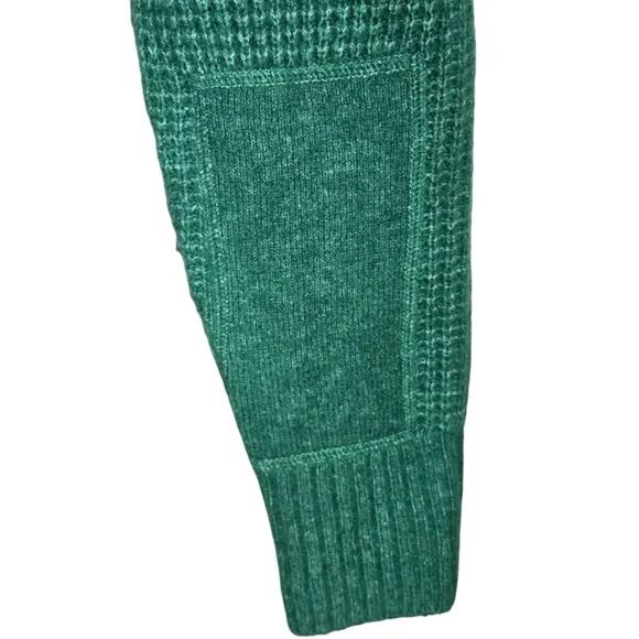 Banana Republic ribbed knit sweater crewneck AIRE YARN Green Small
