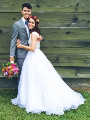 Beading Long Wedding Dress
