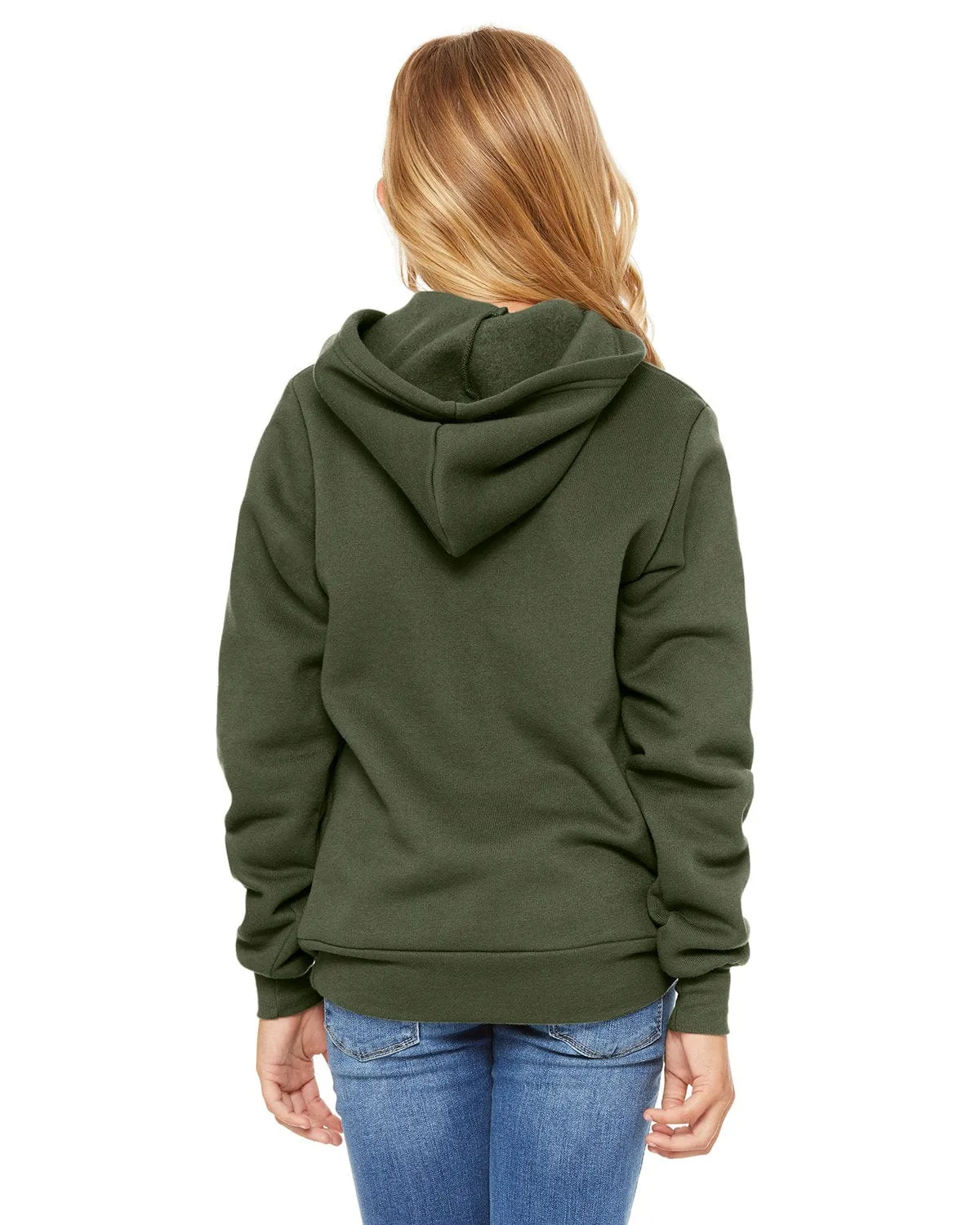 Bella Canvas Youth Sponge Fleece Pullover Hooded Sweatshirt