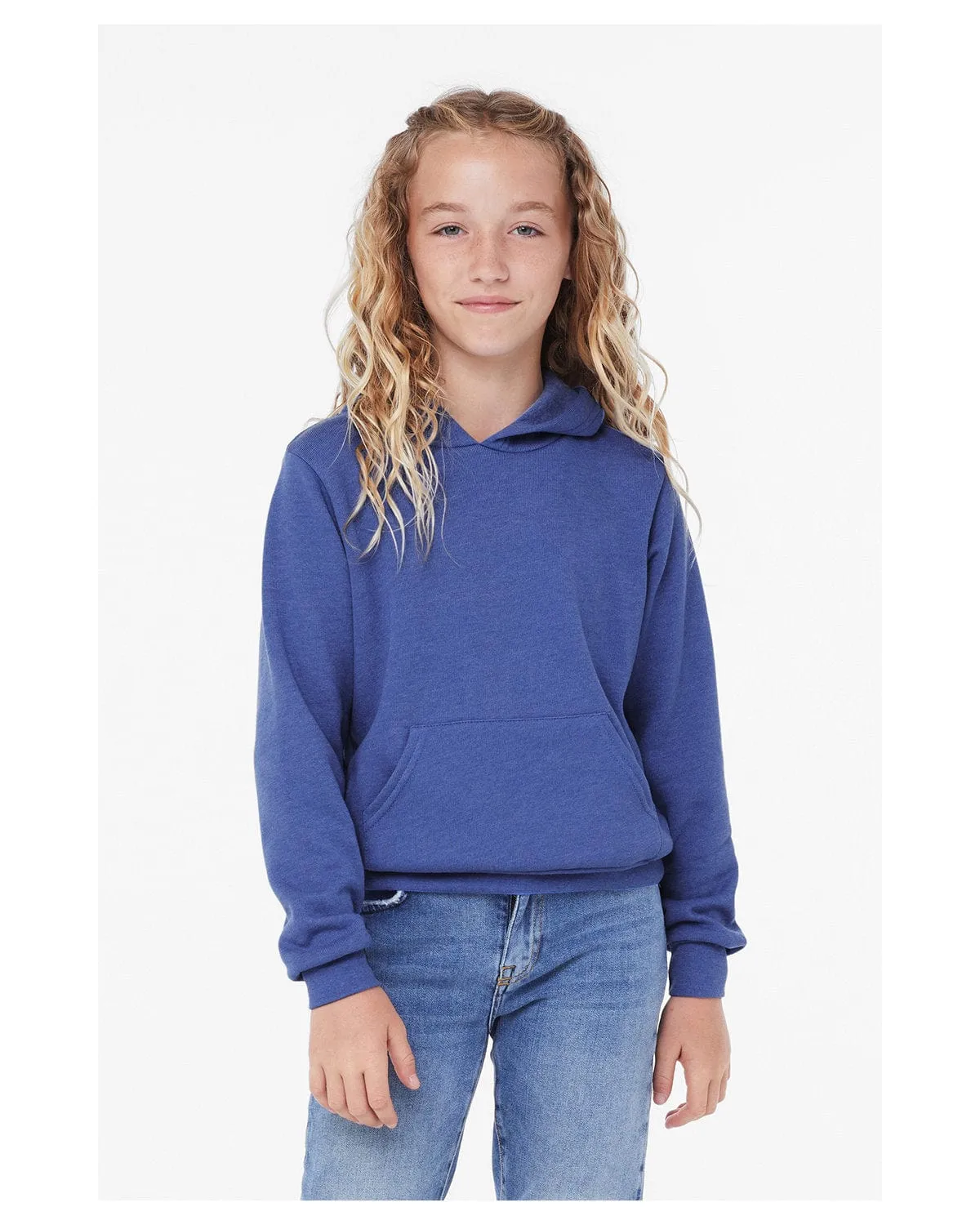 Bella Canvas Youth Sponge Fleece Pullover Hooded Sweatshirt