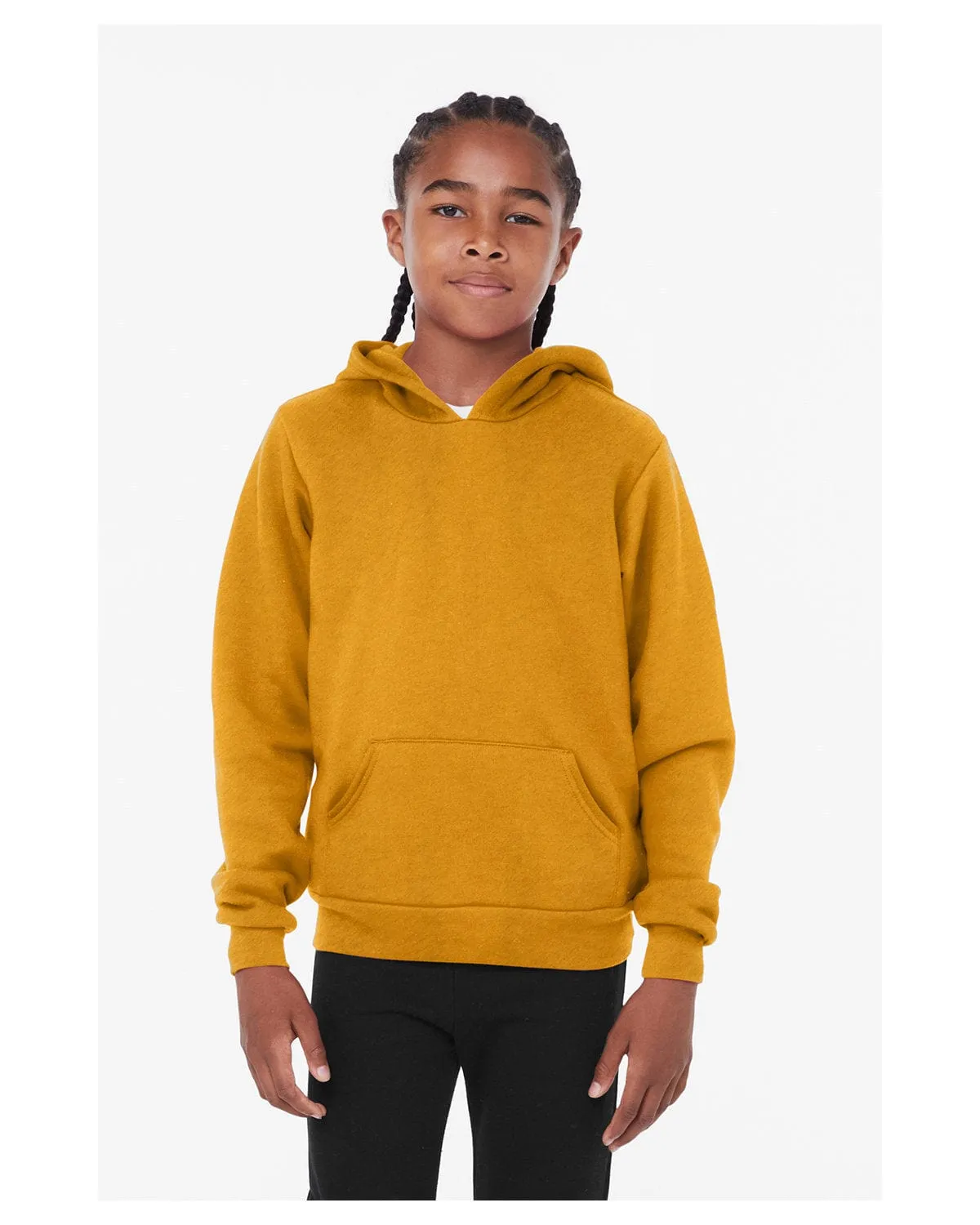 Bella Canvas Youth Sponge Fleece Pullover Hooded Sweatshirt