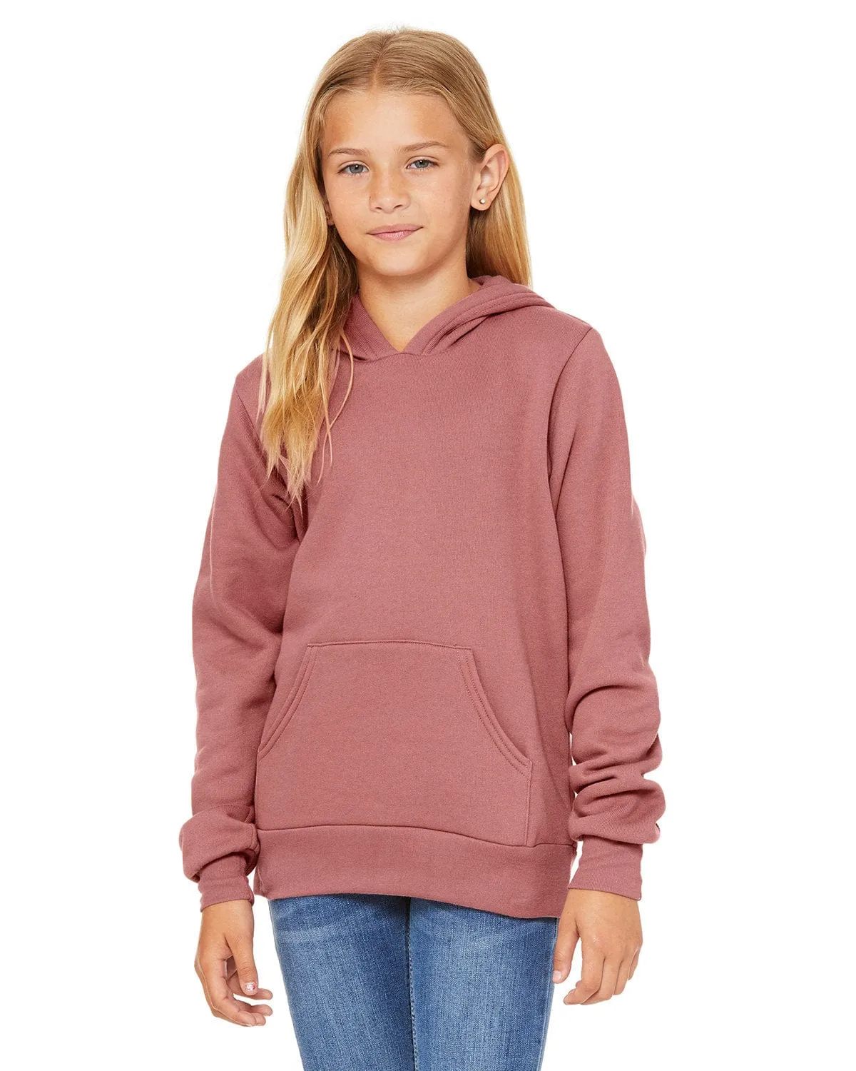 Bella Canvas Youth Sponge Fleece Pullover Hooded Sweatshirt