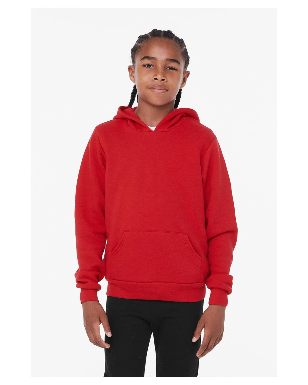 Bella Canvas Youth Sponge Fleece Pullover Hooded Sweatshirt