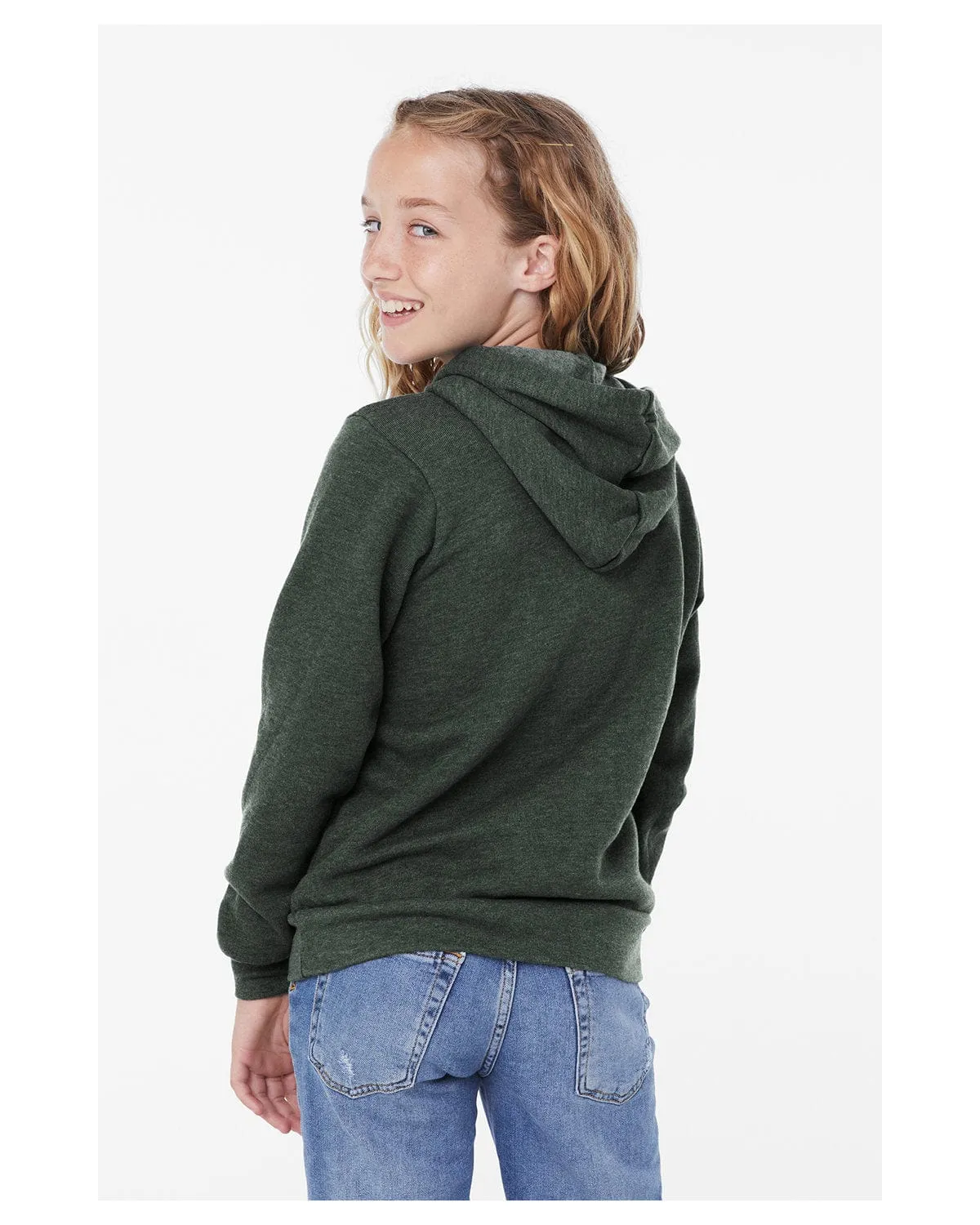 Bella Canvas Youth Sponge Fleece Pullover Hooded Sweatshirt