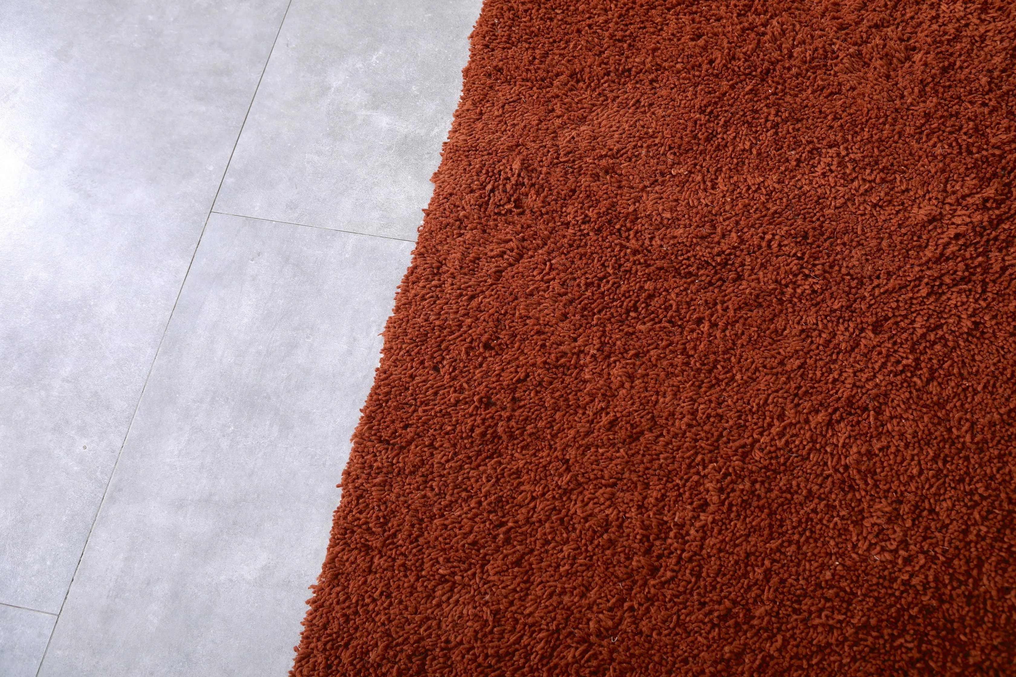 Beni ourain rug - Custom Moroccan area rug - Rust Morocco rug