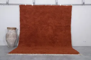 Beni ourain rug - Custom Moroccan area rug - Rust Morocco rug