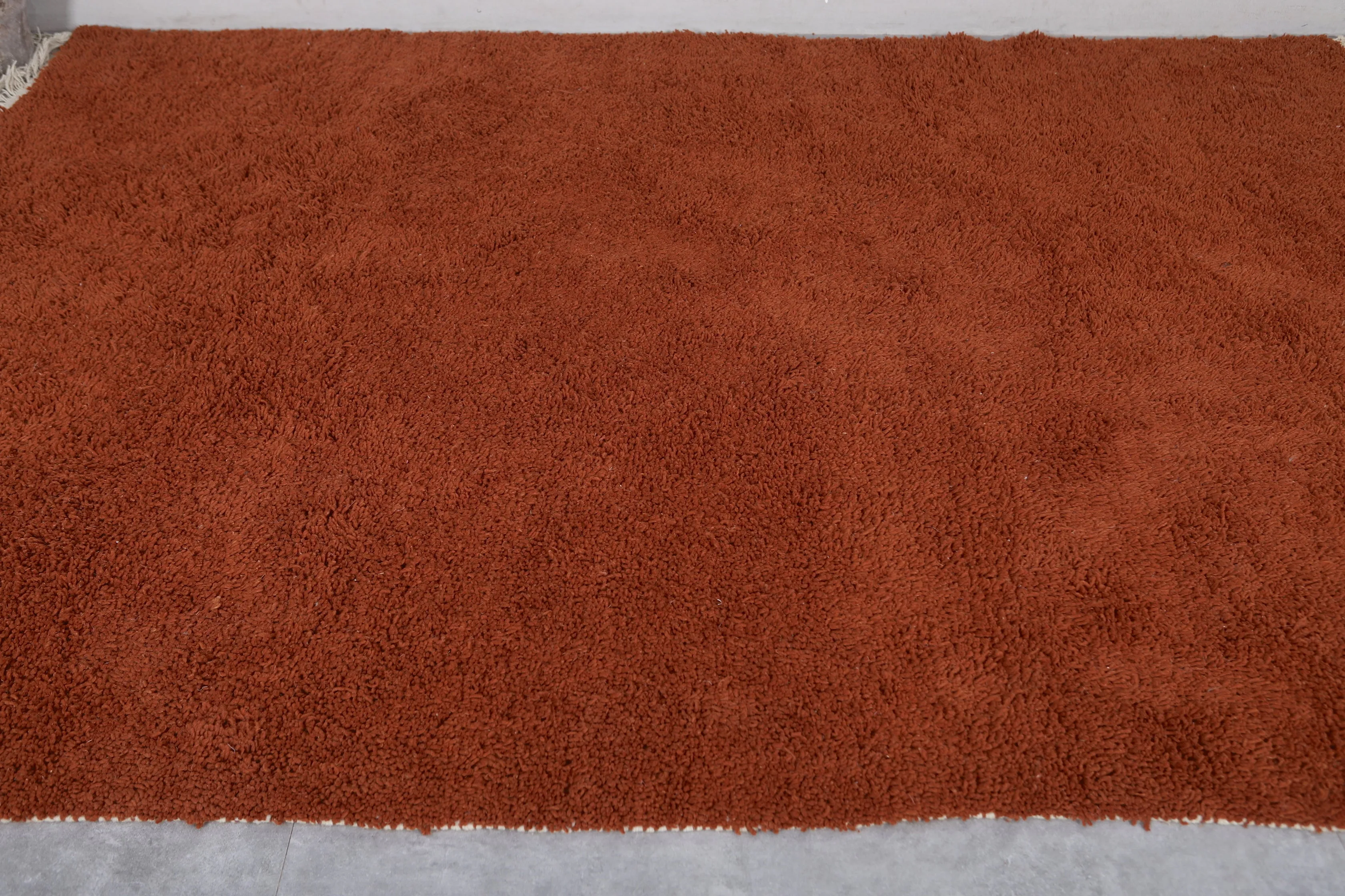 Beni ourain rug - Custom Moroccan area rug - Rust Morocco rug