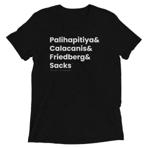 Besties Names in Bold - All-In Podcast Tee Shirt