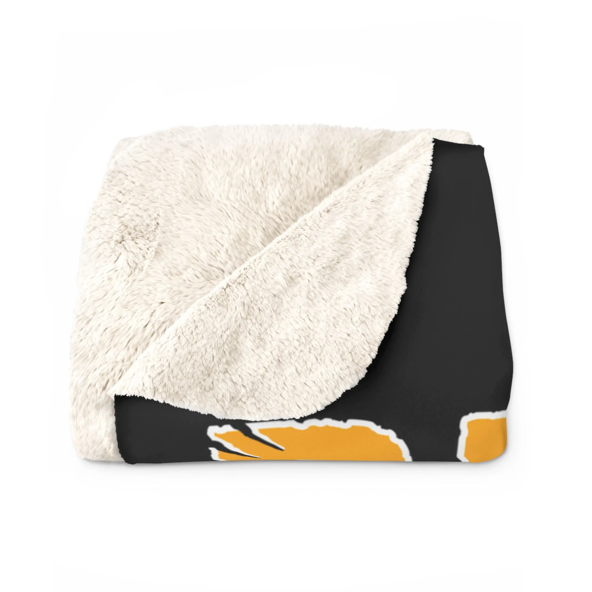 Beware of the Bear Boston Sherpa Fleece Blanket