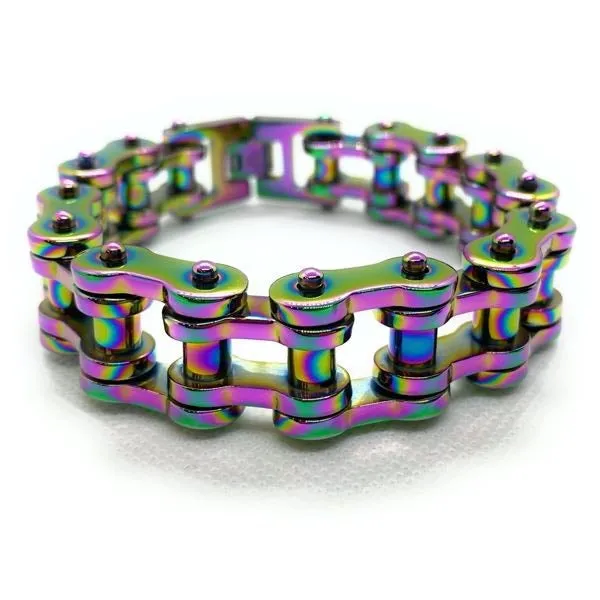 Big & Bold & Heavy Multi-Color Bracelet (#955)