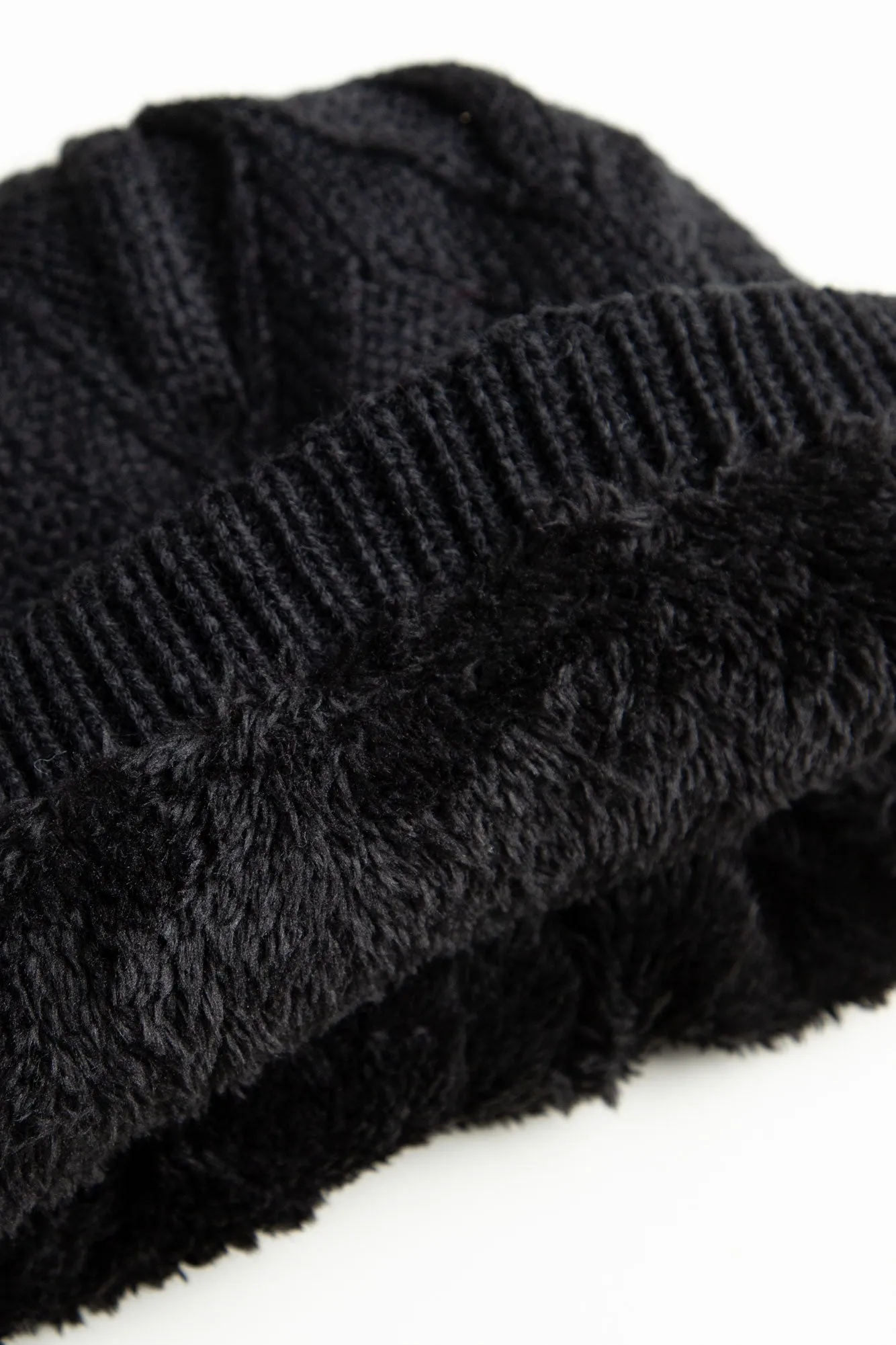 Black Knitted Beanie