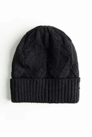 Black Knitted Beanie