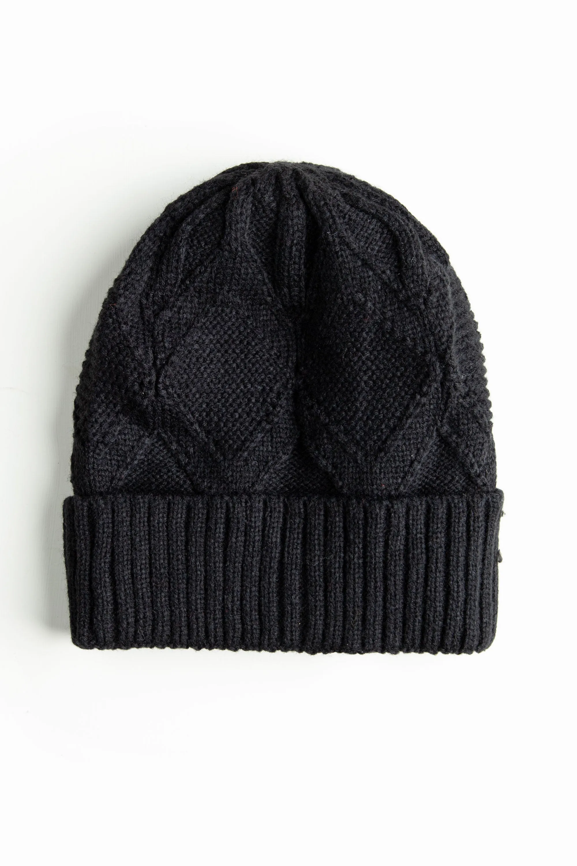 Black Knitted Beanie