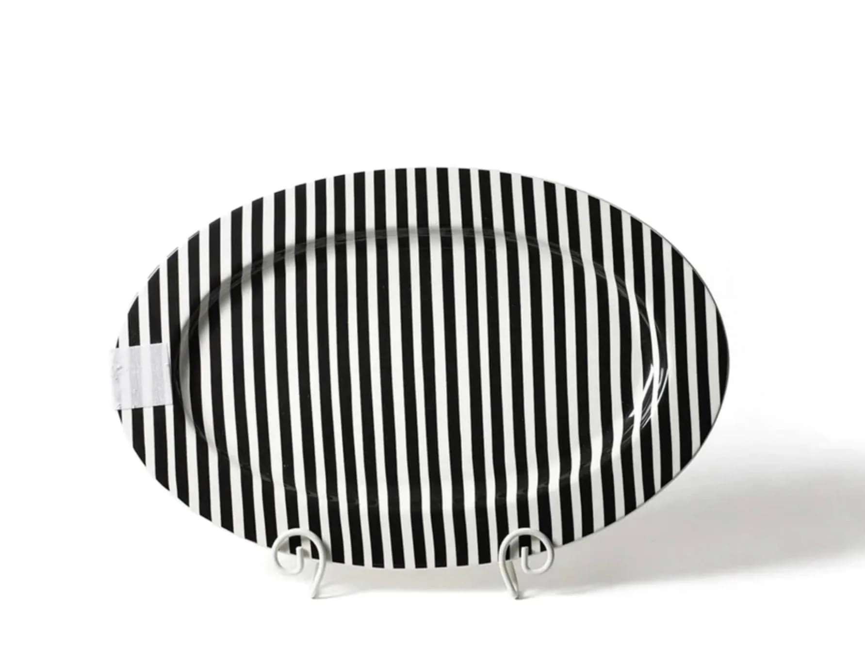 Black Stripe Big Oval Entertaining Platter