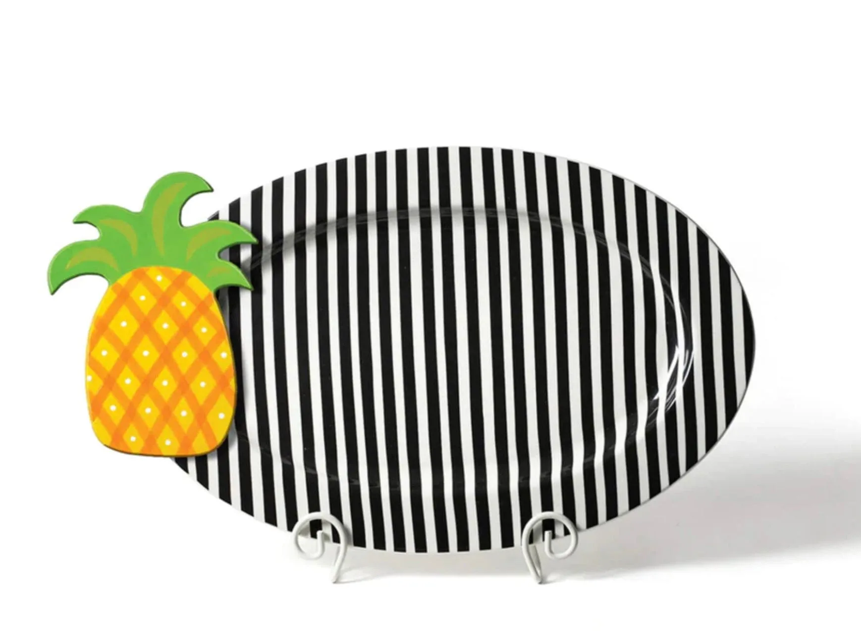 Black Stripe Big Oval Entertaining Platter