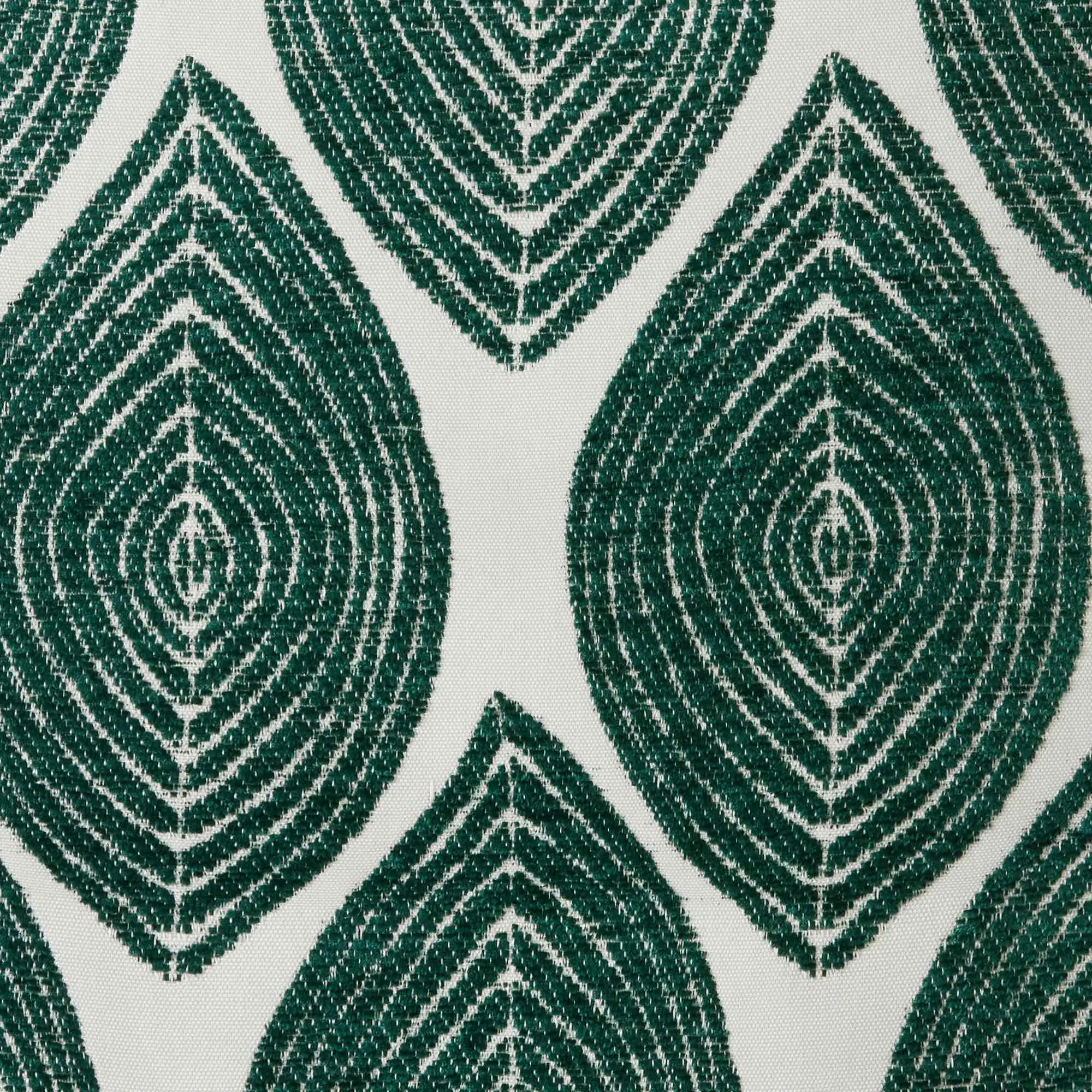Bliss Retro Leaf Cushion Cover -Jungle Green