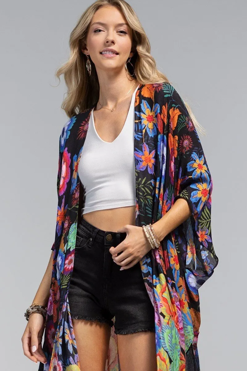 Blooming Breeze Floral Duster Kimono