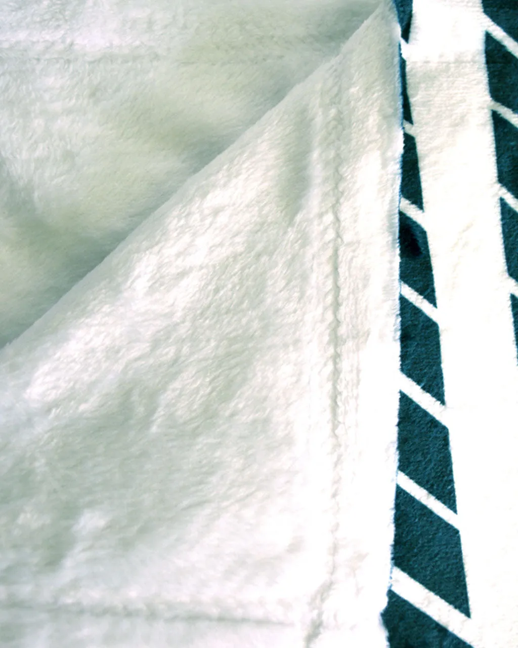 BLUE HERRINGBONE | Minky Blanket