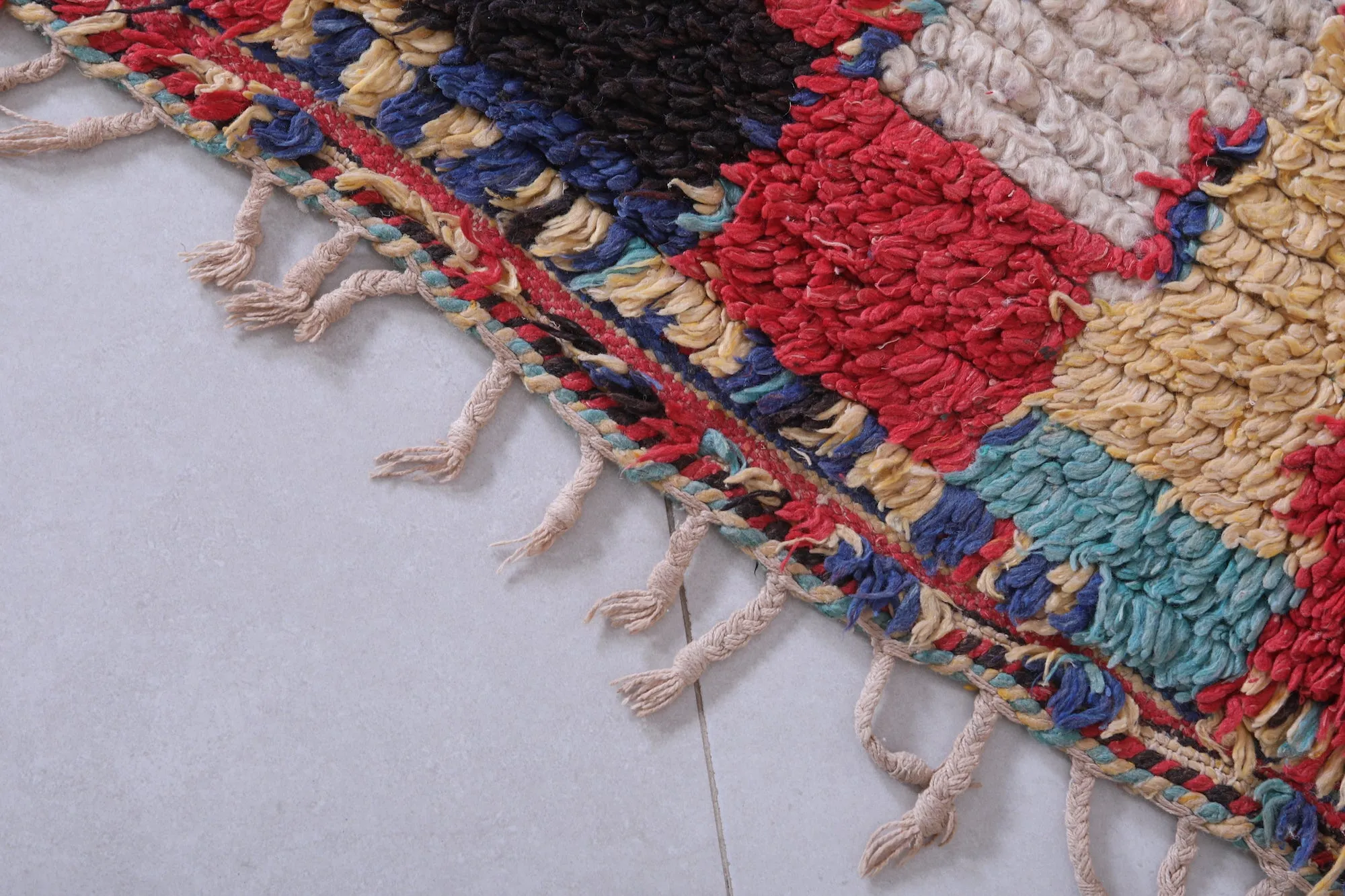 Bohemian Checkered Rug - 4.5 x 8.2 Feet