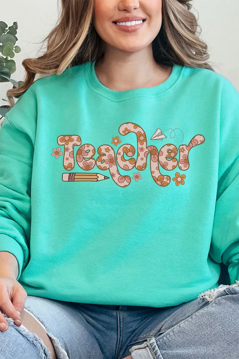 Boho Teacher Unisex NuBlend Crew Sweatshirt