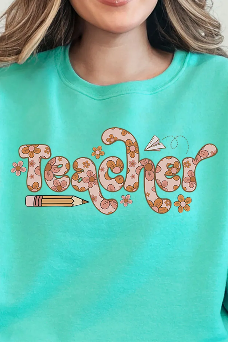 Boho Teacher Unisex NuBlend Crew Sweatshirt