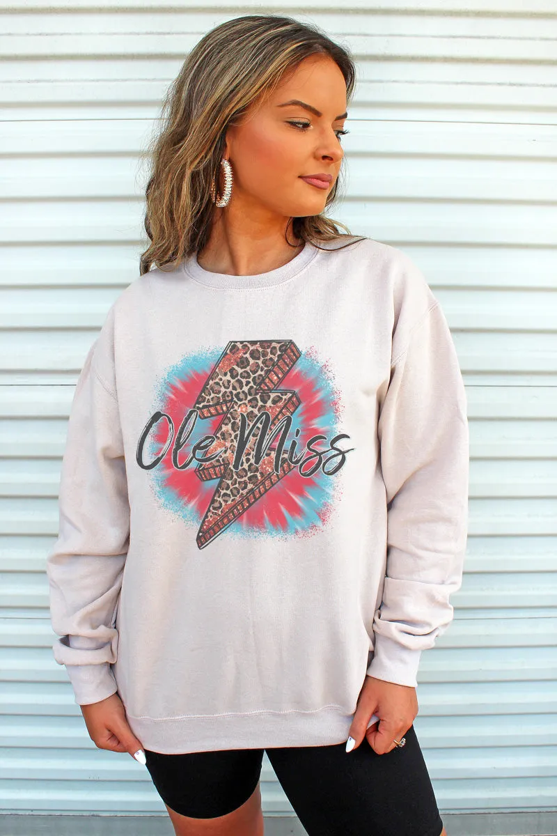 Bolt Ole Miss Unisex NuBlend Crew Sweatshirt