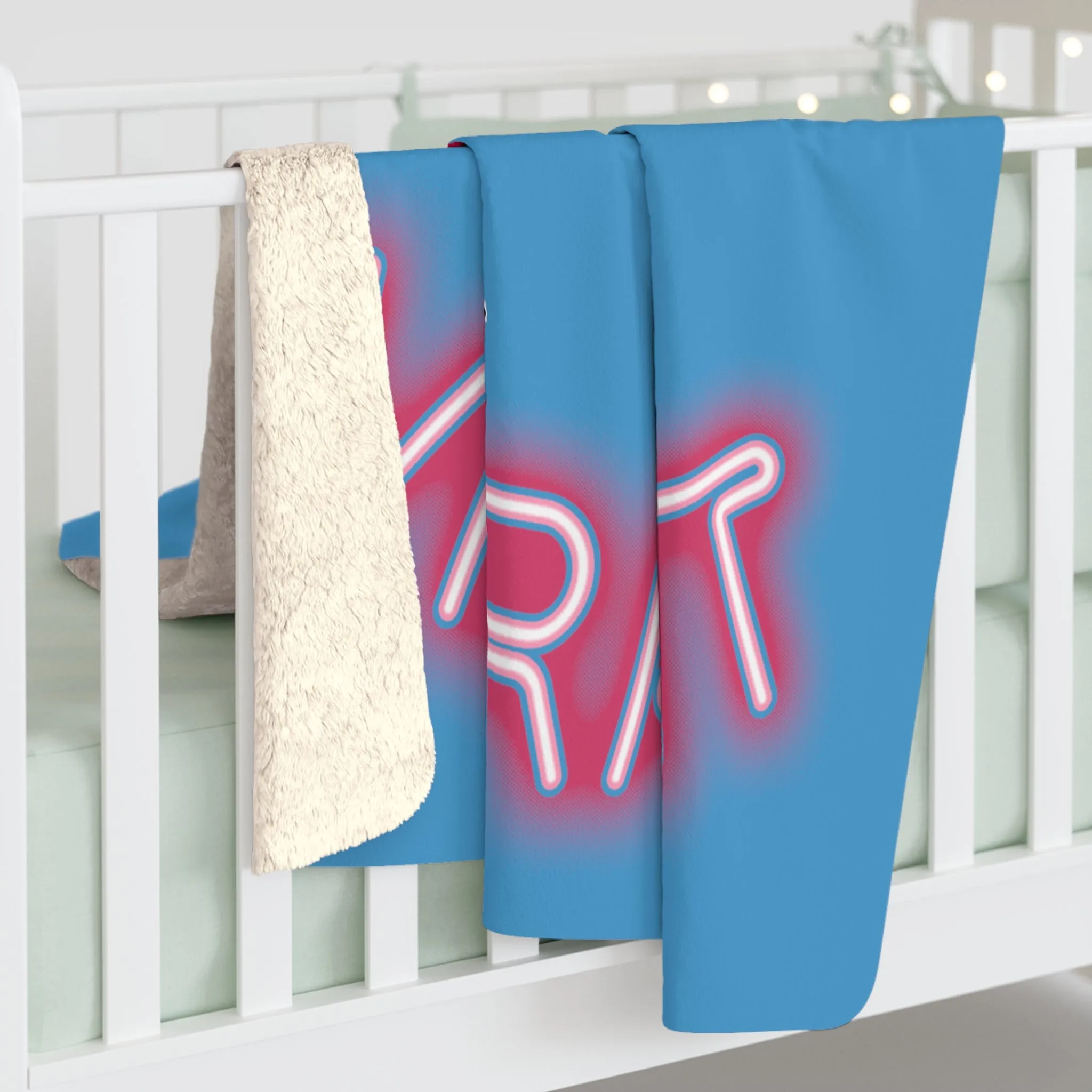 Born Vibrant Sherpa Fleece Blanket