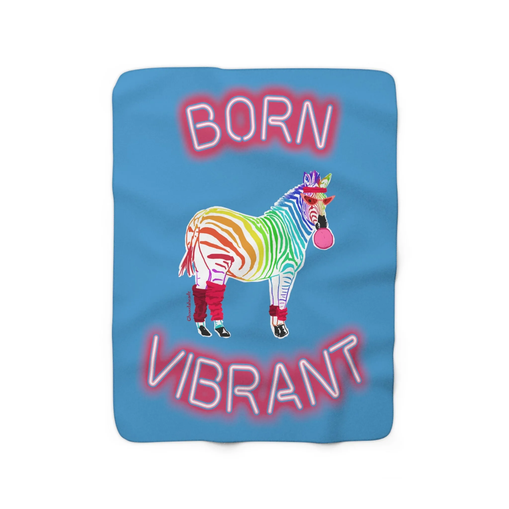 Born Vibrant Sherpa Fleece Blanket
