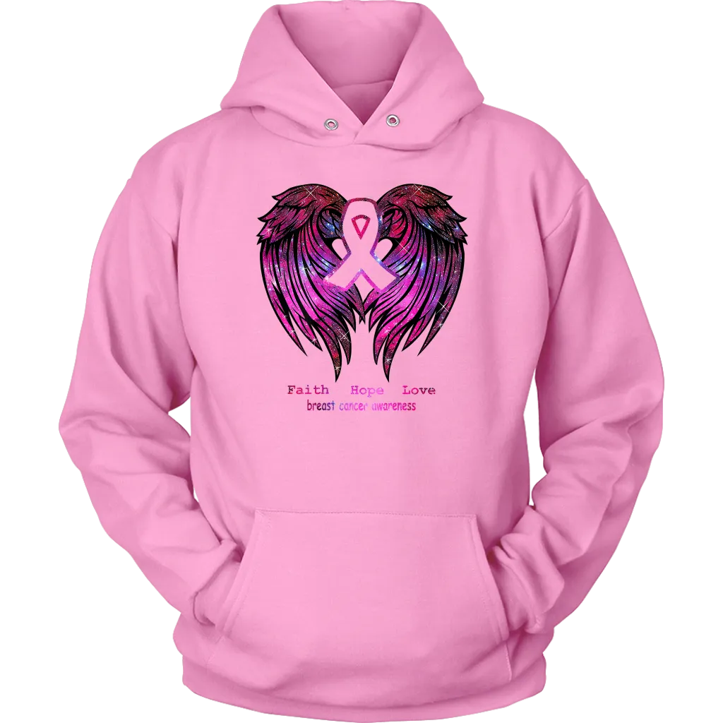 Breast Cancer Sweatshirt with Wings | October | Breast Cancer Month | Cancer Awareness | Pink Month