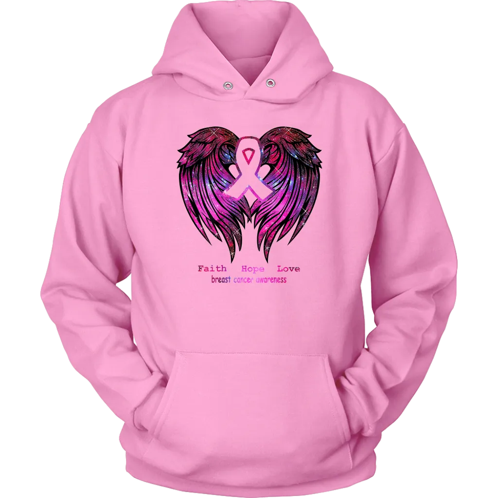 Breast Cancer Sweatshirt with Wings | October | Breast Cancer Month | Cancer Awareness | Pink Month