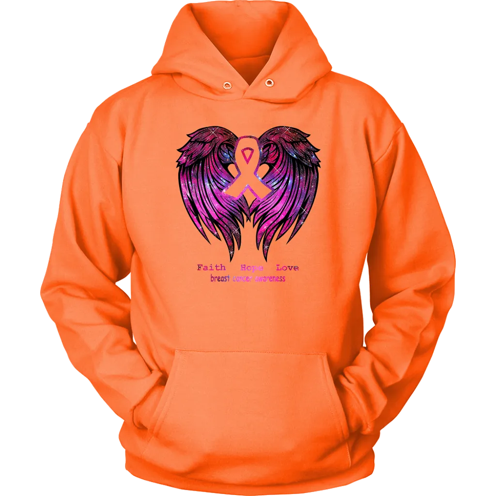 Breast Cancer Sweatshirt with Wings | October | Breast Cancer Month | Cancer Awareness | Pink Month