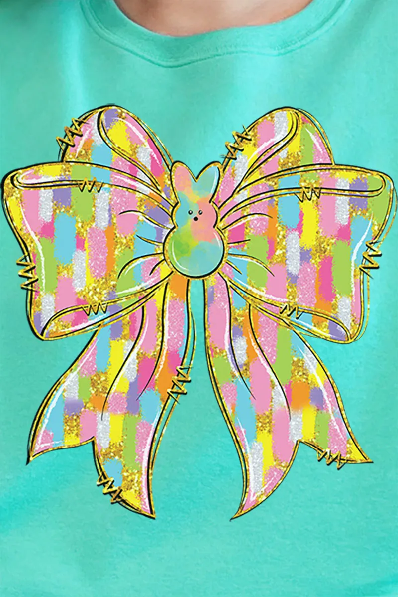 Brushed Peep Coquette Bow Unisex NuBlend Crew Sweatshirt