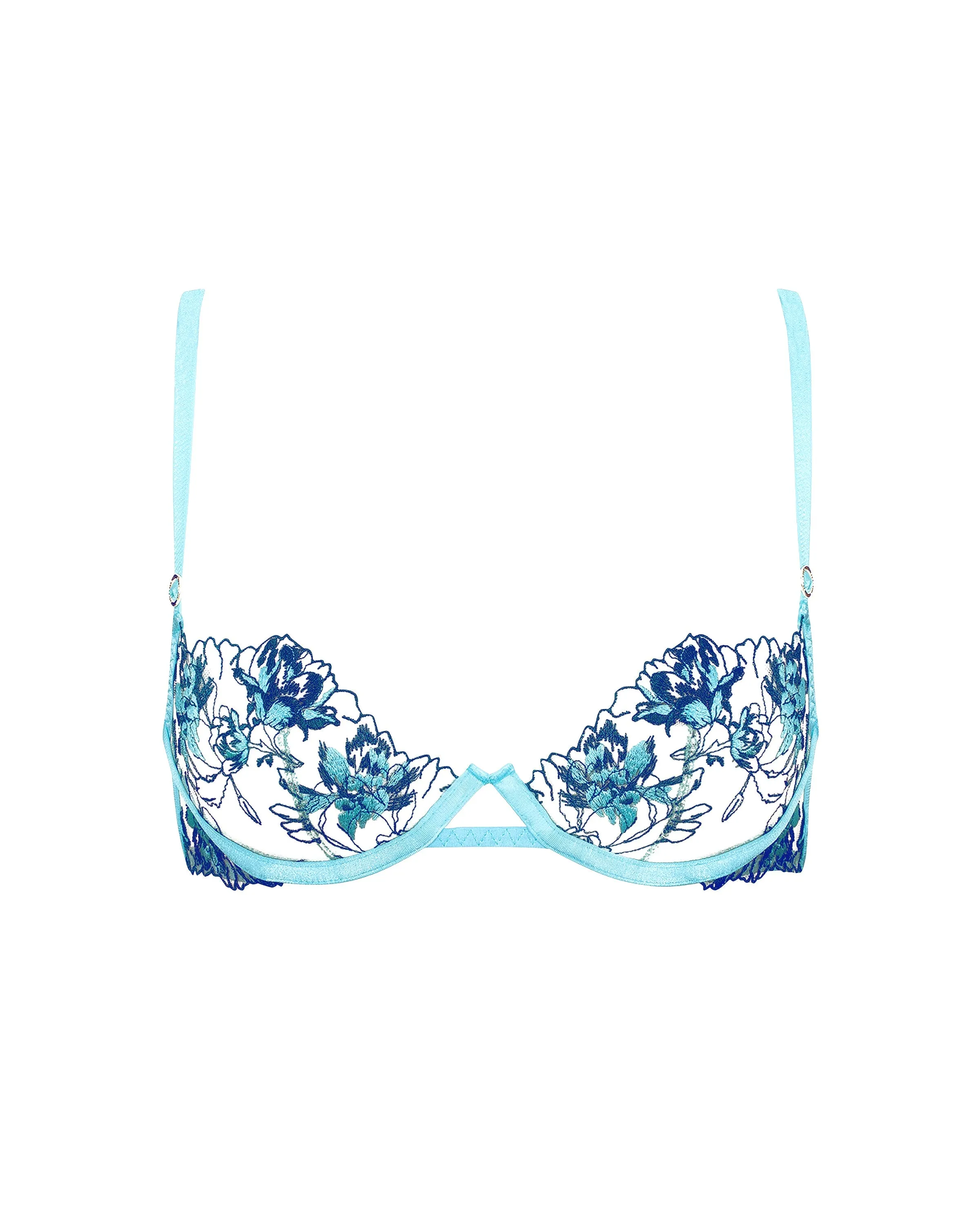 Calista Bra Blue Topaz/Sheer