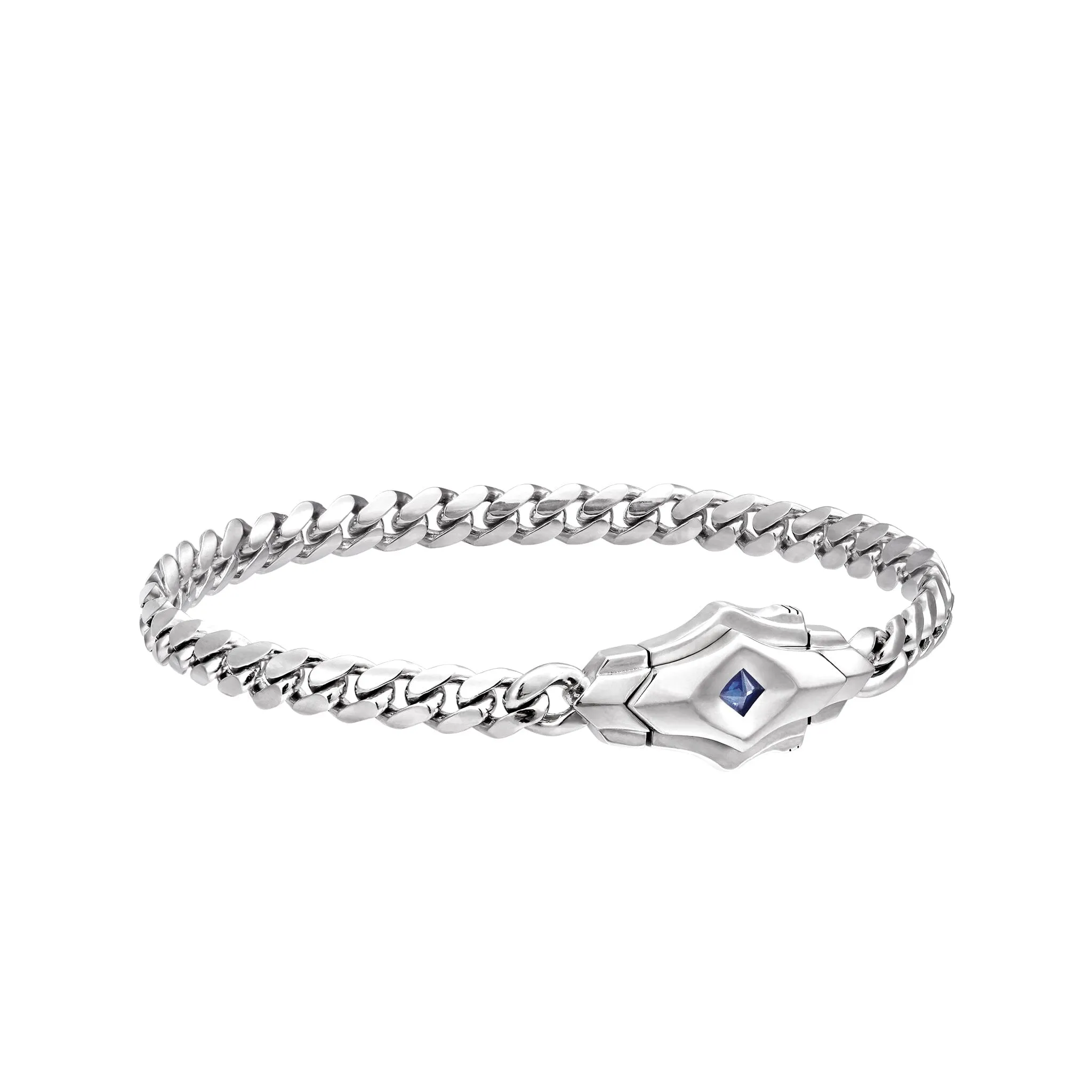 Ceylon Sapphire Link Chain Bracelet