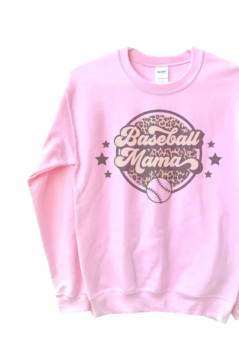 Cheetah Stars Baseball Mama Unisex NuBlend Crew Sweatshirt