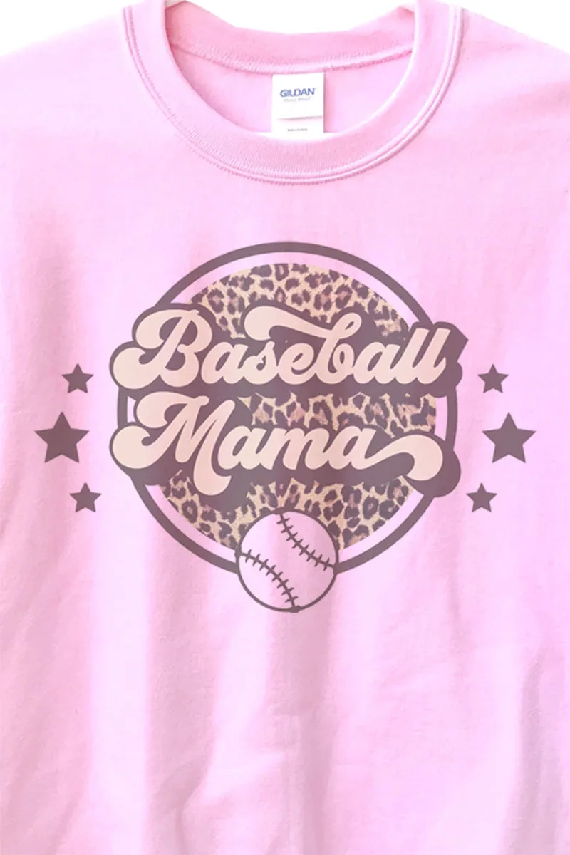 Cheetah Stars Baseball Mama Unisex NuBlend Crew Sweatshirt