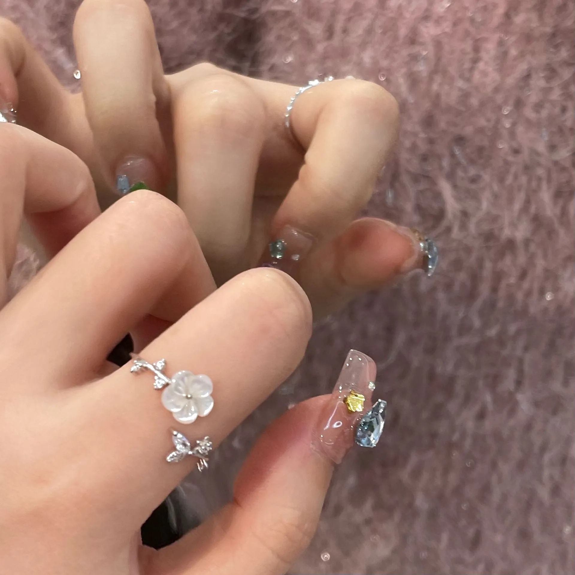 Cherry Blossom Ring (Solid Silver)